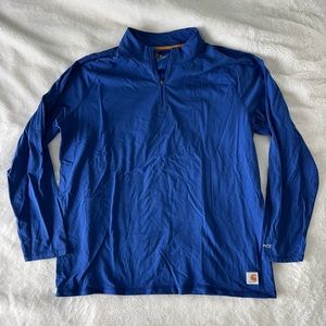 Men’s Carhartt Force Relaxed Fit Quarter Zip Long Sleeve Pullover XXL